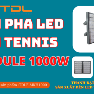 Đèn led sân tennis 1000w khung hộp