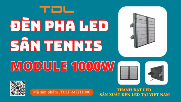 Đèn led sân tennis 1000w khung hộp