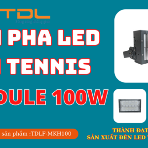 Đèn led sân tennis 100w khung hộp