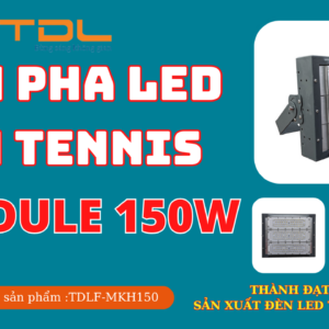 Đèn led sân tennis 150w khung hộp