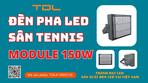 Đèn led sân tennis 150w khung hộp