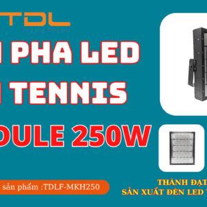 Đèn led sân tennis 250w khung hộp