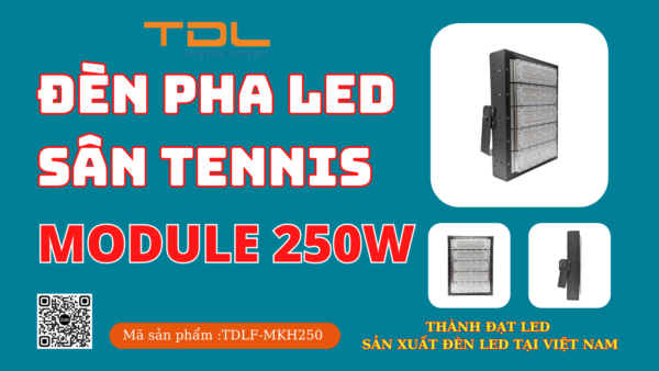 Đèn led sân tennis 250w khung hộp