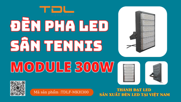 Đèn led sân tennis 300w khung hộp