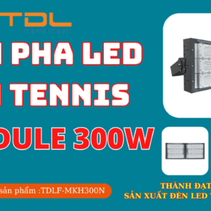 Đèn led sân tennis 300w khung hộp