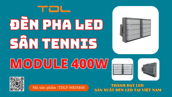 Đèn led sân tennis 400w khung hộp