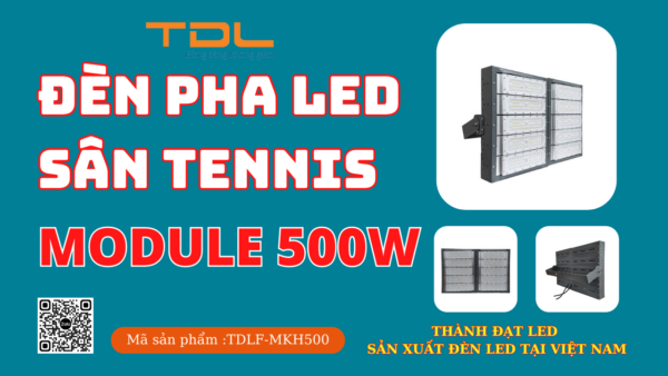 Đèn led sân tennis 500w khung hộp