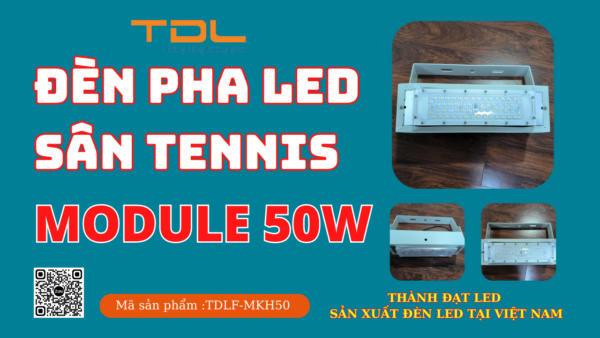 Đèn led sân tennis 50w khung hộp