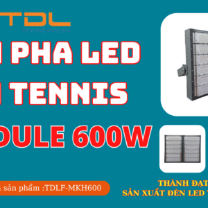 Đèn led sân tennis 600w khung hộp