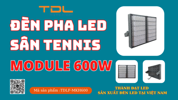 Đèn led sân tennis 600w khung hộp