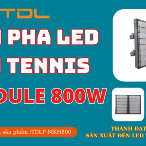 Đèn led sân tennis 800w khung hộp