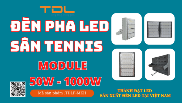 Đèn led sân tennis khung hộp