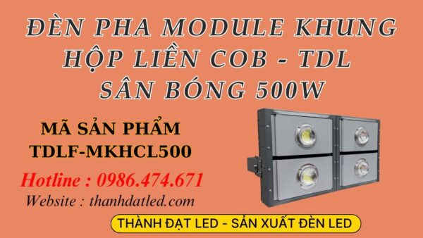 Đèn Led Pha Ngoài Trời 500w Module Liền COB