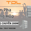 Đèn pha LED khung hộp sân bóng chuyền 200w