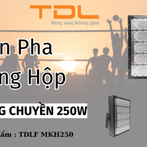 Đèn pha LED khung hộp sân bóng chuyền 250w