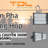 Đèn pha LED khung hộp sân bóng chuyền 300w ngang