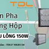 Đèn led sân cầu lông 150w khung hộp