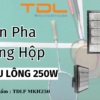 Đèn led sân cầu lông 250w khung hộp