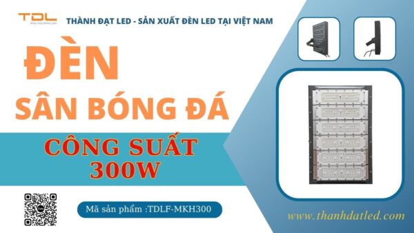 Đèn led sân bóng 300w khung hộp