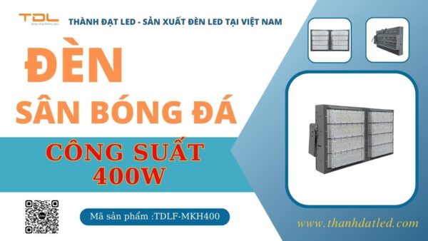 Đèn led sân bóng 400w khung hộp