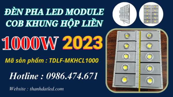 Đèn Led Pha Ngoài Trời 1000w Module Liền COB