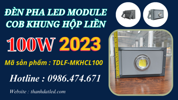 Đèn Led Pha Ngoài Trời 100w Module Liền COB