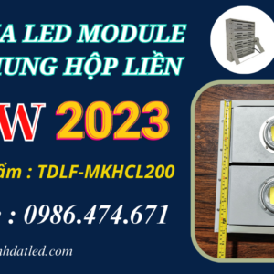 Đèn Led Pha Ngoài Trời 200w Module Liền COB