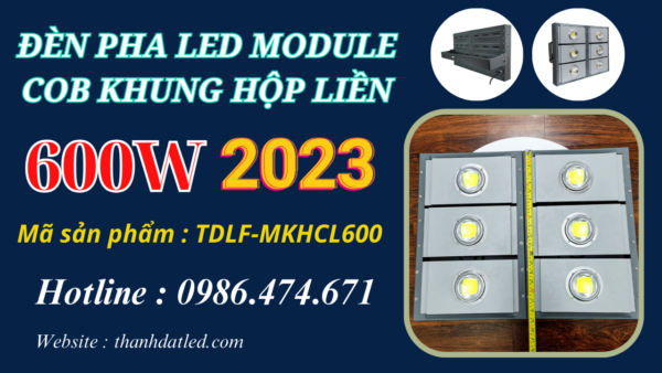 Đèn Led Pha Ngoài Trời 600w Module Liền COB