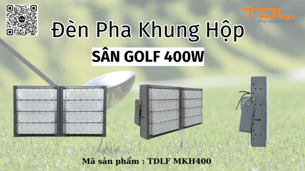 Đèn pha LED khung hộp sân golf 400w