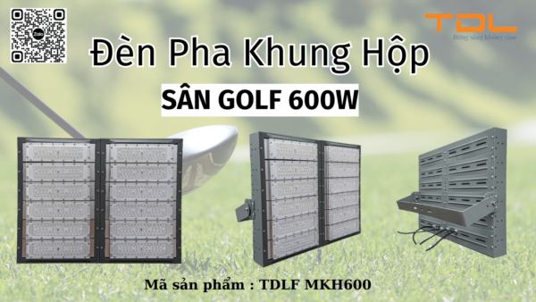 Đèn pha LED khung hộp sân golf 500w