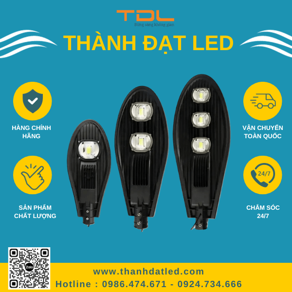 Đèn Đường Lá Ánh Sáng : Trắng, Trung Tính, Vàng 100w 150w 200w 250w (TDLDLD)–Thành Đạt Led