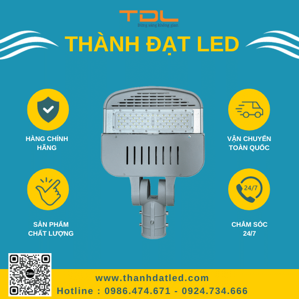 Đèn Led Chiếu Sáng Đường SMD M14 50w (TDLDD14-50) Thành Đạt Led