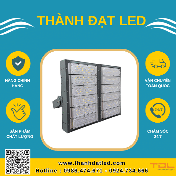 Đèn Pha Led Module 600w SMD (TDLF-MKH600) Khung Hộp - Thành Đạt Led