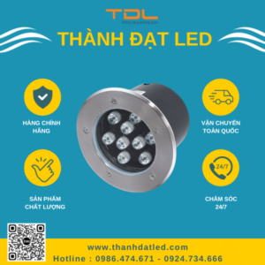 Đèn Led Âm Đất 9w (TDLAD-9)Thành Đạt Led