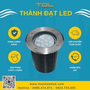 Đèn Led Âm Đất Chỉnh Hướng 12w (TDLAD-RH12) Thành Đạt Led