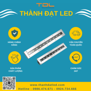 Đèn Led Âm Đất Thanh Chữ Nhật 12w (TDLAD-CN12) Thành Đạt Led