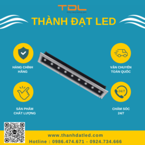 Đèn Led Âm Đất Thanh Chữ Nhật 9w (TDLAD-CN9) Thành Đạt Led