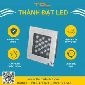 Đèn Led Âm Đất Vuông 18w (TDLAD-V18)Thành Đạt Led