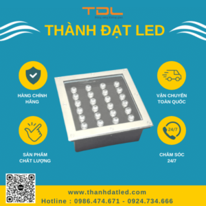 Đèn Led Âm Đất Vuông 24w (TDLAD-V24)Thành Đạt Led