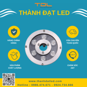 Đèn Led Âm Nước Bánh Xe 6w (TDANB6) Thành Đạt Led