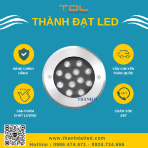 Đèn Led Âm Nước Đế Chôn 18w (TDLAN-DC18) Thành Đạt Led