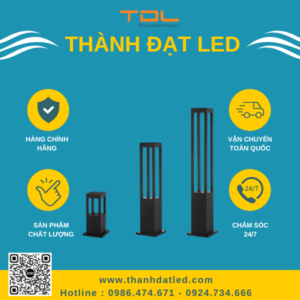 Đèn Led Nấm Sân Vườn Vuông 10W (80cm) (TDLN-V03)Thành Đạt Led