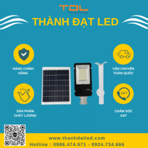 Đèn Bàn Chải Năng Lượng Mặt Trời 100w (TDL-BC100) Thành Đạt Led