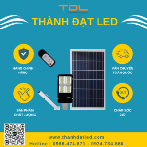 Đèn Bàn Chải Năng Lượng Mặt Trời 200w (TDL-BC200) Thành Đạt Led