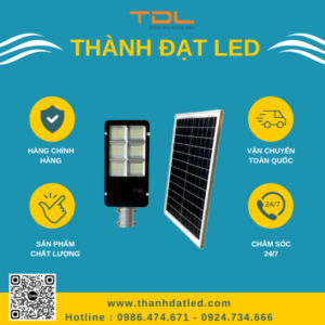 Đèn Bàn Chải Năng Lượng Mặt Trời 300w (TDL-BC300) Thành Đạt Led