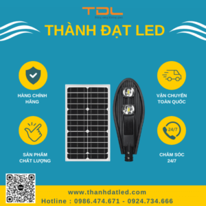 Đèn Đường Năng Lượng Mặt Trời Chiếc Lá 100w (TDL-NLL100 ) Thành Đạt Led