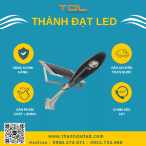 Đèn Đường Năng Lượng Mặt Trời Chiếc Lá 50w (TDL-NLL50 ) Thành Đạt Led