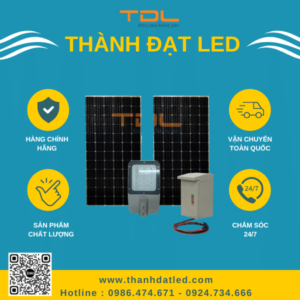 Đèn Pha Năng Lượng Mặt Trời Dự Án 100w (TDL-371DNL100) Thành Đạt Led