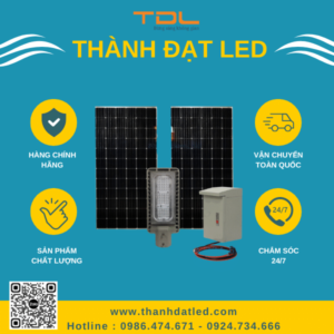 Đèn Pha Năng Lượng Mặt Trời Dự Án BRP391 80w (TDL-391DNL80) Thành Đạt Led