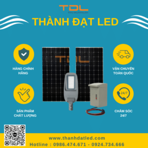 Đèn Pha Năng Lượng Mặt Trời Dự Án D10 80w (TDL-DNLD1080) Thành Đạt Led